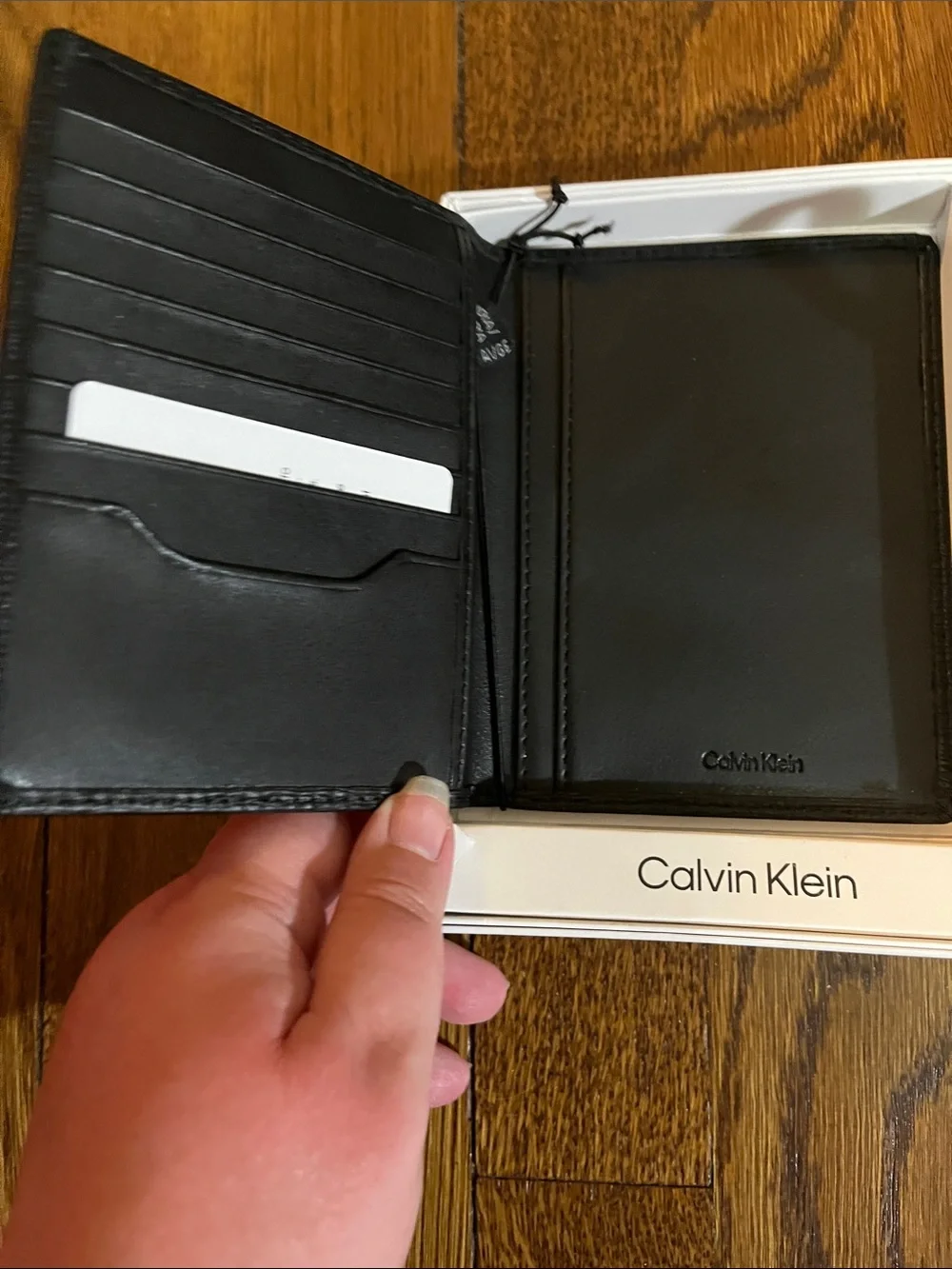 Calvin Klein Black Passport Cover and Luggage Tag Set